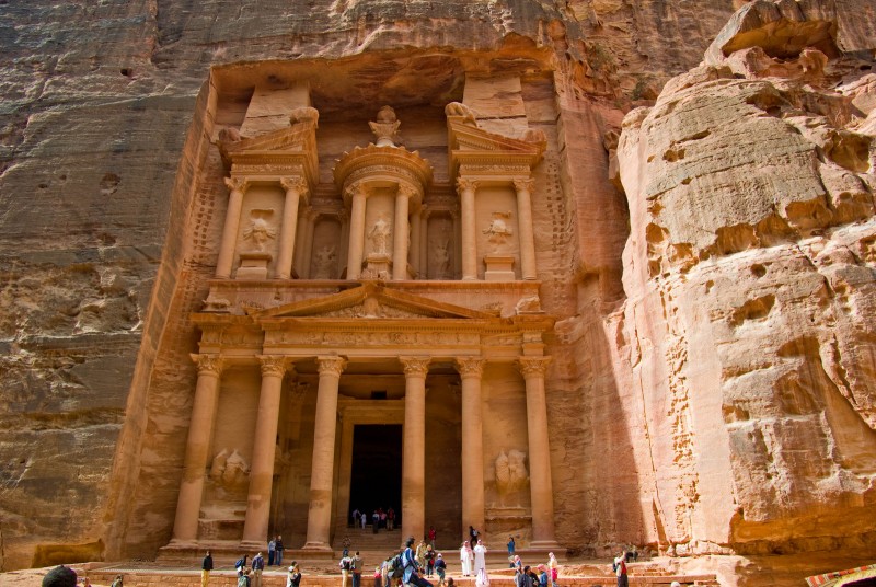 The Treasury in Petra (Known as El Khaznah) The Treasury in Petra (Known as El Khaznah)